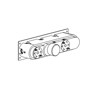 CARIMALI Встраиваемая часть для термостатического смесителя на 6 положений (W5104)
