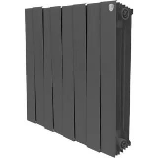 Радиатор биметаллический Royal Thermo Piano Forte 500 noir sable 8 секций-черный