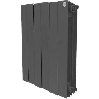 Радиатор биметаллический Royal Thermo Piano Forte 500 noir sable 6 секций-черный
