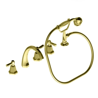 Stella Eccelsa Leve Смеситель на борт ванны на 5 отверстий 3256TR/307, цвет: золото 24К (EL 02313 AU00)
