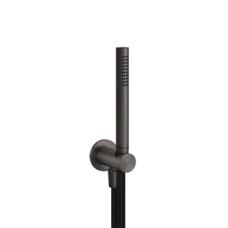 GESSI 316 Душевой комплект, + вывод, держатель, шланг 1,50 м и душевая лейка, цвет: brushed black metal pvd (54023#707)