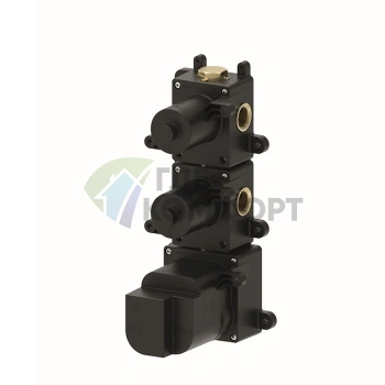 Встраиваемый термостат Almar на 3 зоны с девиатором и вентилем (E176303) - фото 1