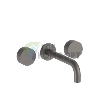 Настенный смеситель для раковины Fantini AF/21 Matt Gun Metal PVD (27 P5 A813B) - фото 1