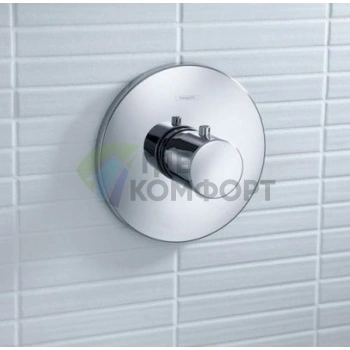 Термостатический смеситель Hansgrohe Ecostat S Highflow для душа с высоким расходом воды - фото 2