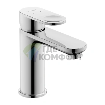 Смеситель для раковины Duravit B.3, 1 отверстие, короткий излив 111 мм, хром (B31010002010) - фото 1