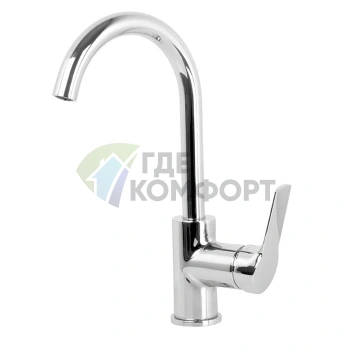 Смеситель для раковины FIMA Carlo Frattini Serie 4 с вращающимся изливом и донным клапаном, хром (F3781WCR) - фото 1