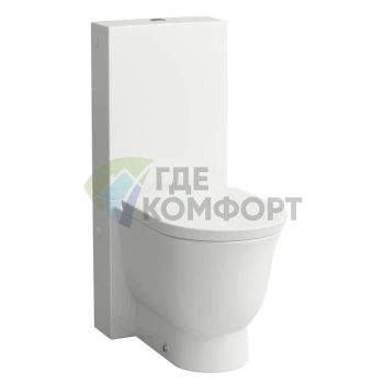 LAUFEN Universal напольный бачок для приставного унитаза с системой слива, белый (8.2866.4.000.884.1) - фото 1