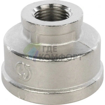 Муфта STOUT ВВ 1 1/2 x 3/4 никелированная - фото 3