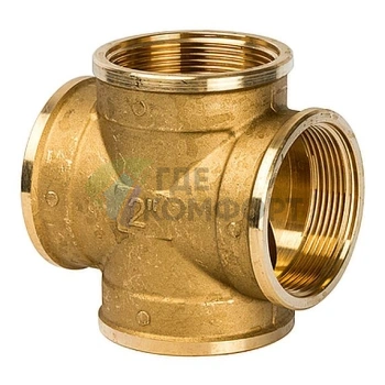 Крестовина STOUT ВВ 2 внутренняя резьба латунная - фото 1