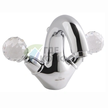 Смеситель для раковины FIMA|Carlo Frattini Elizabeth Chic с донным клапаном, золото (F5091/2COR) - фото 1