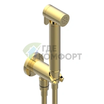 Гигиенический душ THG COLLECTION O с настенным держателем в цвете Soft Matt Gold (G4P-F31-5840/9) - фото 1