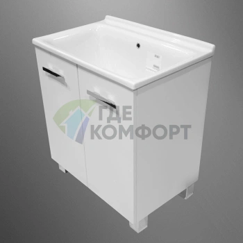 Раковина KERASAN Comunita Постирочная 75х50см цвет bianco tela