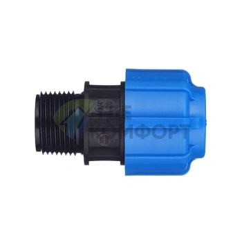 Муфта с наружной резьбой 20x3/4 ПНД Политэк - фото 3