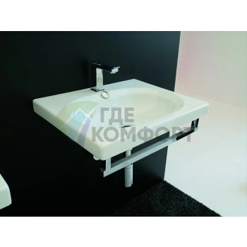 Раковина Artceram Blend подвесная-накладная-встроенная с 1 отв под смесительитель 71х45см цвет белый - фото 1