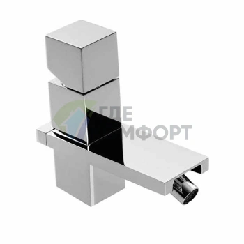 Смеситель для биде Bossini Cube на 1 отверстие с заглушкой 1 1/4, хром (Z004401.030) - фото 1