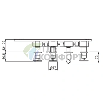 Картридж для смесителя ванны Fantini 1/2 (47 00 P017A) - фото 2