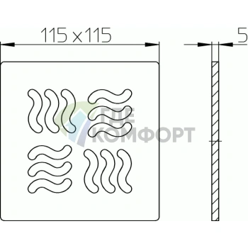 Декоративная решётка HL3125 - фото 2