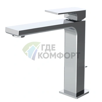 Смеситель для раковины Carlo Frattini Fit однорычажный с донным клапаном, хром (F3381LCR) - фото 1