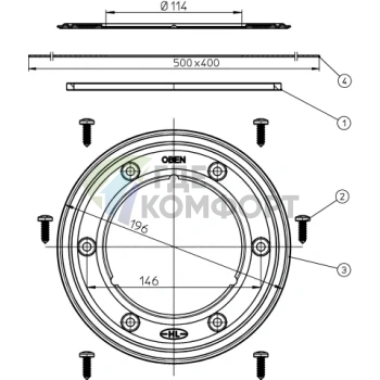 Гидроизоляционный фланец HL83.M - фото 2