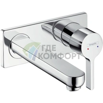 Стильный смеситель Hansgrohe Metris для раковины - фото 1