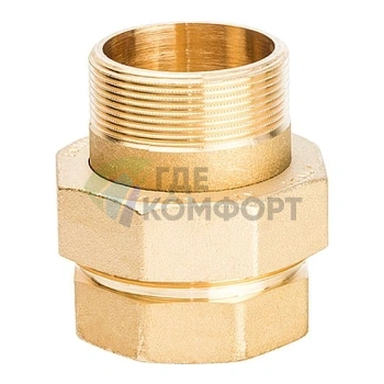 Разъемное соединение STOUT американка ВН с плоским уплотнением 2 латунное - фото 2