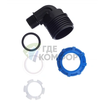 Уголок с наружной резьбой 32x3/4 ПНД Политэк - фото 4