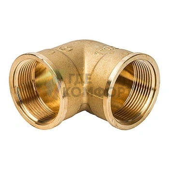 Угольник Stout внутренняя/внутренняя резьба латунный ВВ 1 1/2 - фото 1