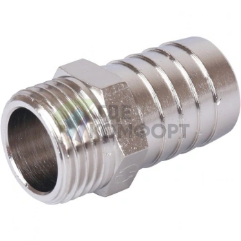 Штуцер НР 1/2x20, никелированный Stout - фото 4