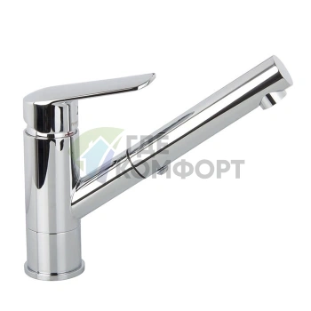 Смеситель для кухни FIMA|Carlo Frattini Spot с выдвижной лейкой и вращающимся изливом в цвете хром (F3008CR) - фото 1