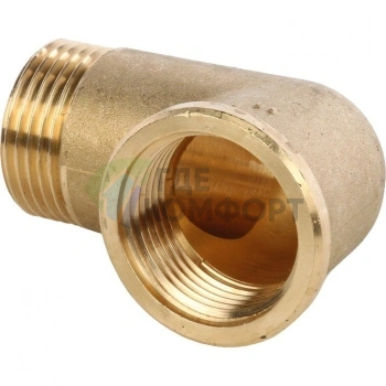 Угольник STOUT наружная/внутренняя резьба латунный НВ 1 - фото 2