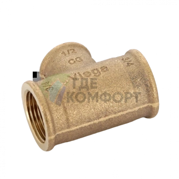 Тройник переходной с внутренней резьбой 3/4x1/2x3/4 Viega - фото 3