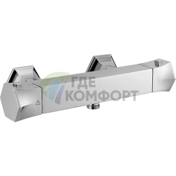 Термостатический смеситель для душа CISAL Cherie настенный, хром (CET0101021) - фото 1