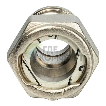 Разъемное соединение STOUT американка с плоским уплотнением и обратным клапаном 3/4 никелированная - фото 3