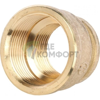 Муфта STOUT ВВ 1 1/2 x 1 латунная - фото 4