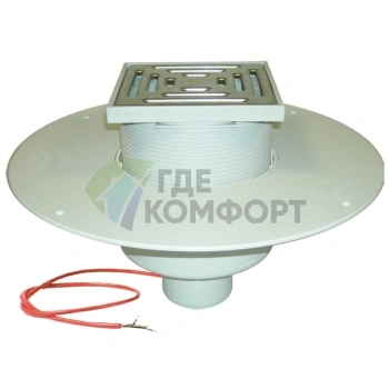 Кровельная воронка HL62.1BP с электрообогревом и трапом