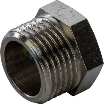 Заглушка STOUT НР 3/8 наружная резьба никелированная - фото 3