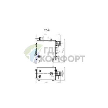 Напольный твердотопливный котел Траян ТР-40-2КТ - фото 3