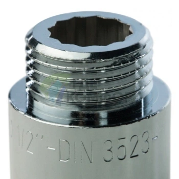 Удлинитель STOUT латунный 1/2 x 25 хромированный - фото 3