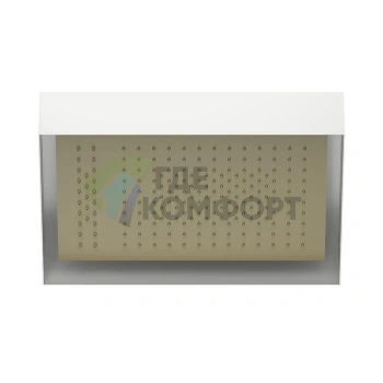 Верхний потолочный душ Fantini Acquafit 35x35/50x35 см, 2 потока, встроенная часть, Matt British Gold PVD (79 P6 K022) - фото 1