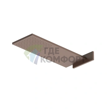 Верхний настенный душ Fantini Venezia из латуни в цвете Matt Copper PVD (86 P9 8036B) - фото 1