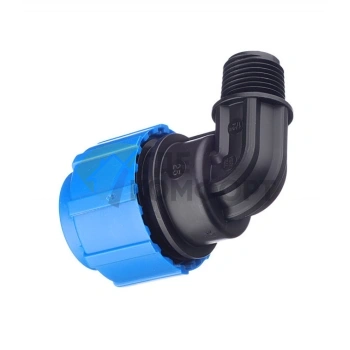 Уголок с наружной резьбой 25x1/2 ПНД Политэк - фото 2