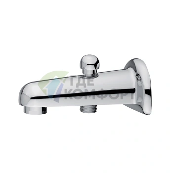 Излив для настенного монтажа FIMA Carlo Frattini Wellness с переключателем, 130 мм, хром (F2041CR) - фото 1