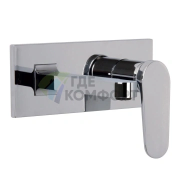 Смеситель для раковины Carlo Frattini Next настенный с длинным изливом и донным клапаном click-clack (F3961X5CR) - фото 1