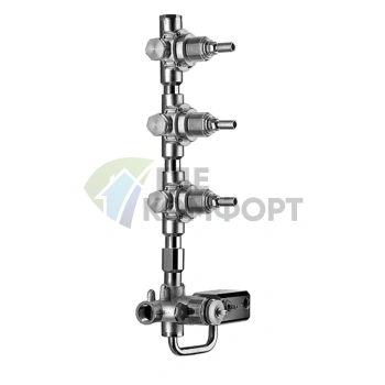 Термостатический смеситель для душа Fantini с 4 выходами 3/4 (19 00 4714A)