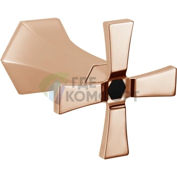 Переключатель CISAL Cherie на 2 выхода, розовое золото/черный (CX0020007E) - фото 1