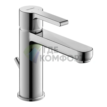 Смеситель для раковины Duravit B.2 с донным клапаном, хром (B21020001010) - фото 1