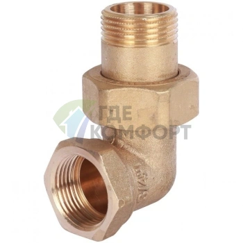 Разъемное угловое соединение американка ВН 3/4, уплотнение под гайкой o-ring кольцо Stout - фото 4