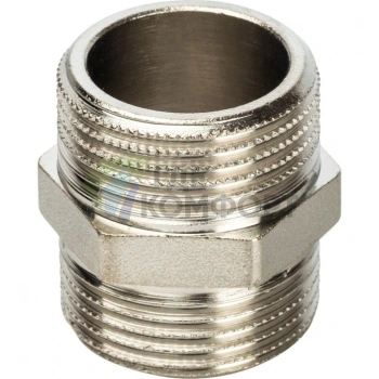 Ниппель STOUT HH 3/4 наружная резьба никелированный - фото 3