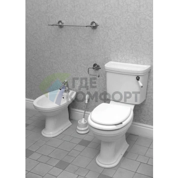 Компактный унитаз Devon Devon Rose с чашей «Розовая роза» - фото 4