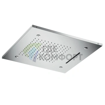 Душевая лейка потолочная встраиваемая Almar хромированная 500x500 мм с 3 режимами из нержавеющей стали (E044139.MS) - фото 1
